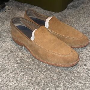 Cole Haan Men's Feathercraft Tan Suede Loafers